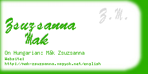 zsuzsanna mak business card