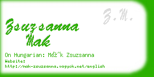 zsuzsanna mak business card